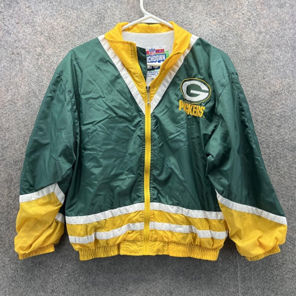 Vintage Green Bay Packers Jacket Boys Large Green NFL Football NFL Kids